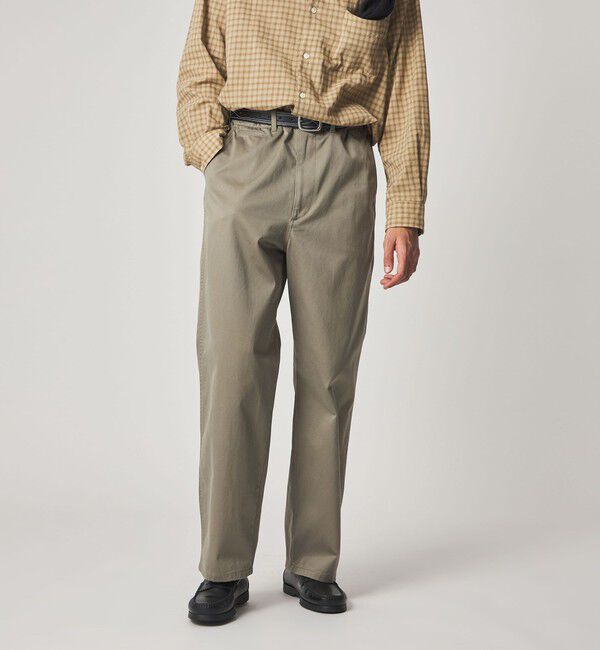 STEVEN ALAN「＜Steven Alan＞ ウエポン ニドム アーミー ノープリーツ トラウザーズ」|チノ|