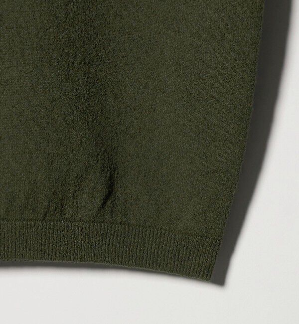 BEAUTY&YOUTH UNITED ARROWS「クリンプ コットン ポロスキッパー ニット ウォッシャブル」|ニット・セーター|