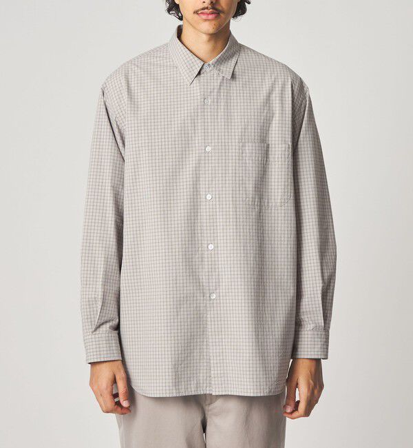 STEVEN ALAN「＜Steven Alan＞ ポプリン グラフチェック レギュラーカラー シャツ LOOSE」|シャツ・ブラウス|