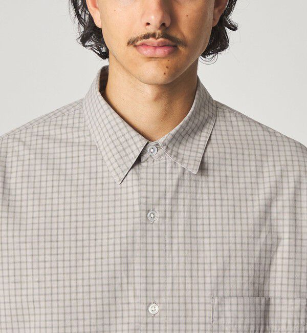 STEVEN ALAN「＜Steven Alan＞ ポプリン グラフチェック レギュラーカラー シャツ LOOSE」|シャツ・ブラウス|