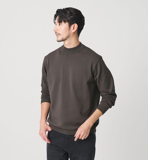 BEAUTY&YOUTH UNITED ARROWS「【WEB限定 WARDROBE SMART】KOUKIN ハイゲージ ニット モックネック【抗菌・防臭】」|ニット・セーター|