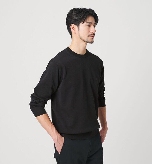 BEAUTY&YOUTH UNITED ARROWS「【WEB限定 WARDROBE SMART】KOUKIN ハイゲージ ニット クルーネック【抗菌・防臭】」|ニット・セーター|