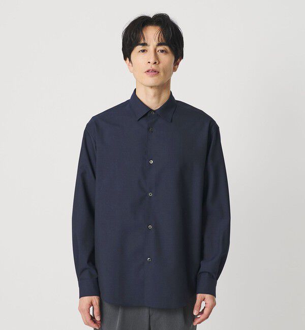 BEAUTY&YOUTH UNITED ARROWS「尾州 TW シャンブレー レギュラー シャツ GRANDE TAPERD型 ウォッシャブル MADE IN JAPAN」|シャツ・ブラウス|