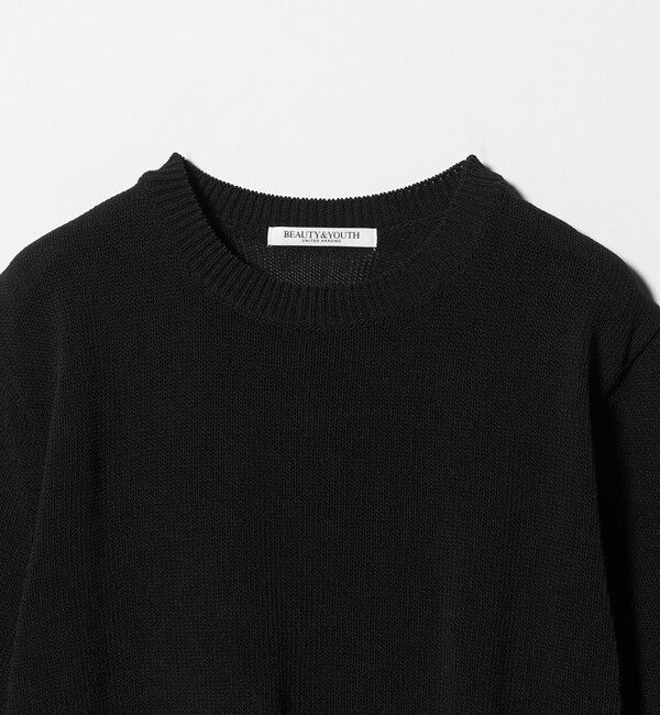 BEAUTY&YOUTH UNITED ARROWS「コイルニット ショートスリーブ プルオーバー ウォッシャブル」|ニット・セーター|