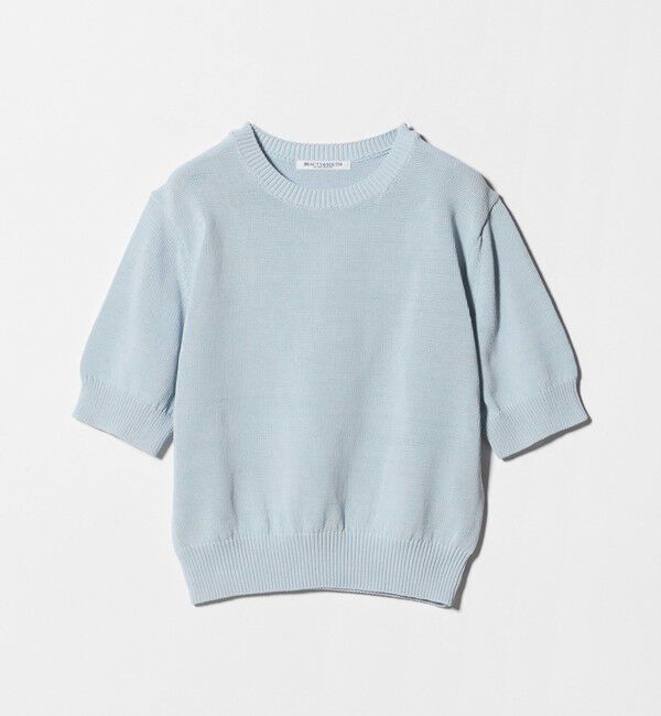 BEAUTY&YOUTH UNITED ARROWS「コイルニット ショートスリーブ プルオーバー ウォッシャブル」|ニット・セーター|