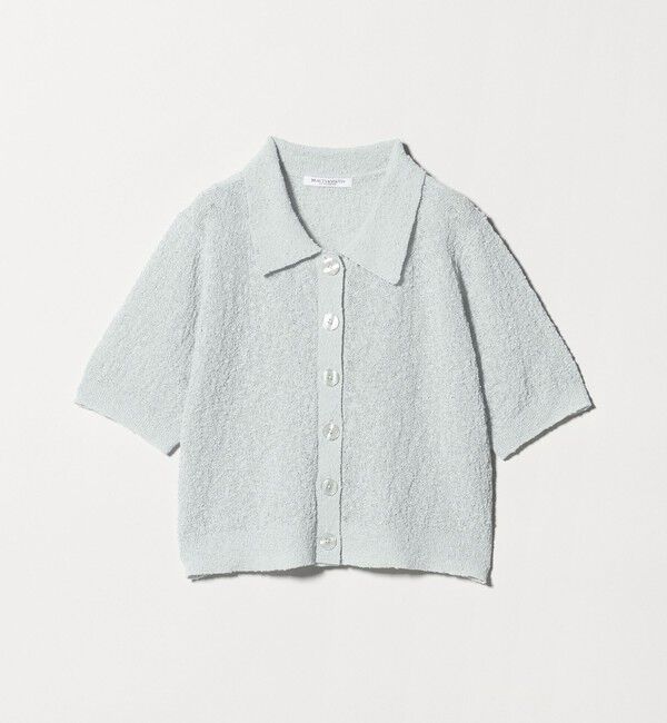 BEAUTY&YOUTH UNITED ARROWS「ノットヤーンニット ハーフスリーブ シャツ カーディガン ウォッシャブル」|カーディガン|