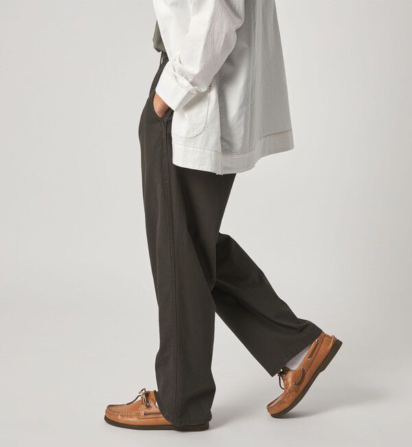 STEVEN ALAN「＜Steven Alan＞ ハイツイスト ツイル アーミー ノープリーツ トラウザーズ」|チノ|