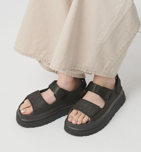 BEAUTY&YOUTH UNITED ARROWS「＜UGG＞ゴールデングロウ エンボスド サンダル」|サンダル|DK.BROWN