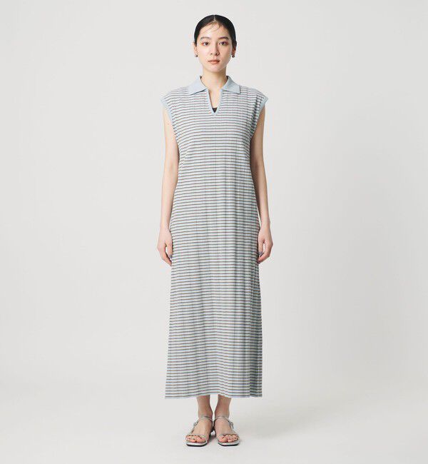 BEAUTY&YOUTH UNITED ARROWS「ボーダー スキッパー マキシワンピース」|ワンピース|