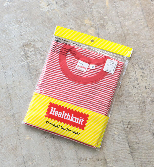 BEAMSBOY「【別注】Healthknit / ワッフル ボーダー Tシャツ」|Tシャツ・カットソー|