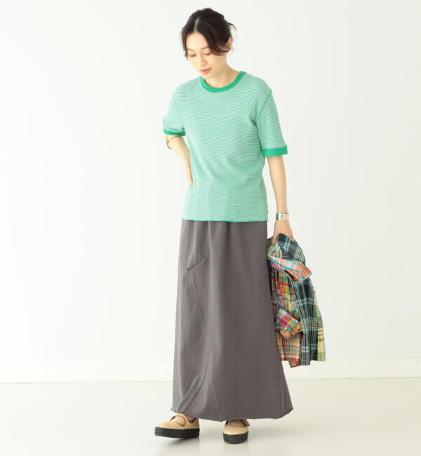 BEAMSBOY「【別注】Healthknit / ワッフル ボーダー Tシャツ」|Tシャツ・カットソー|