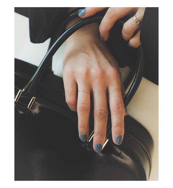 Demi-Luxe BEAMS 「les bon bon / K10 プレーン リング」|ネックレス|