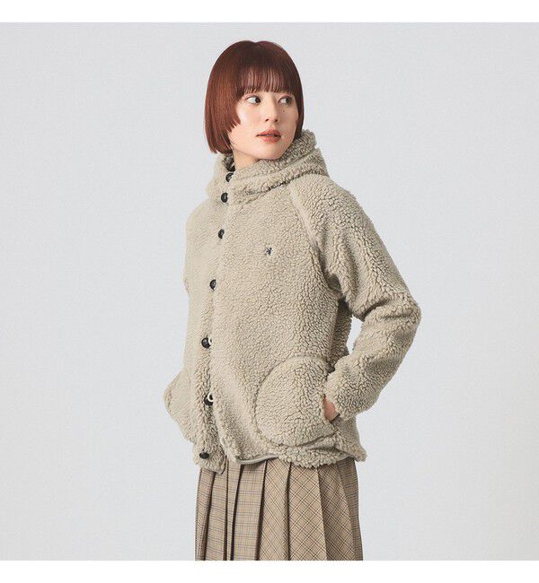 Ray BEAMS 「Gymphlex / ボア フード ジャケット」|ブルゾン・スタジャン|14_TAUPE(NAVY)