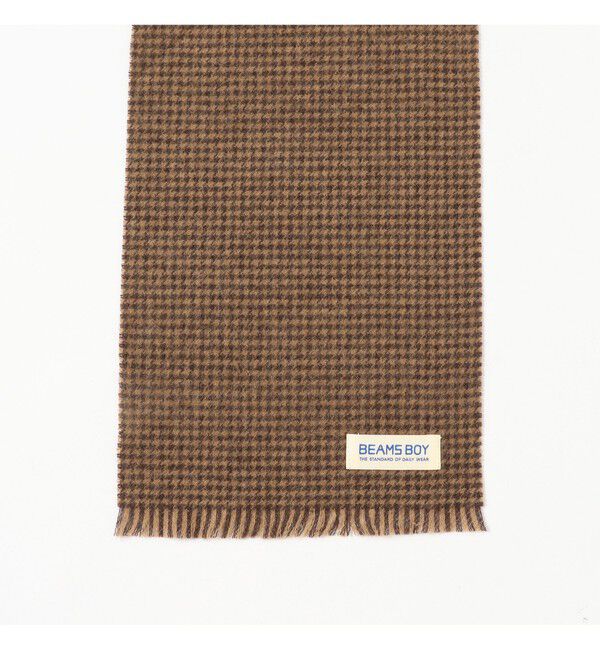 BEAMSBOY「千鳥柄 ストール」|マフラー|