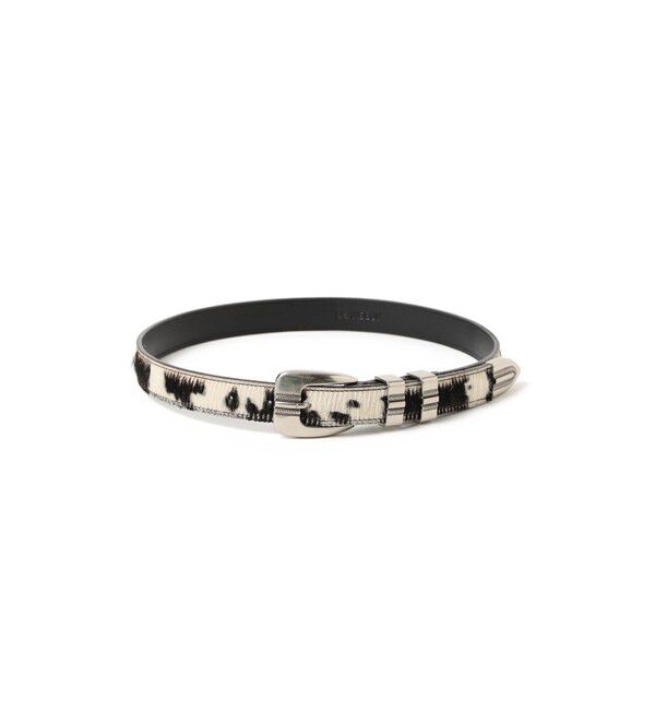 BEAMSBOY「25mm ハラコ ベルト」|ベルト|BLACK