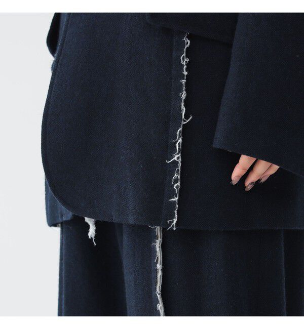 BEAMSBOY「リサイクルウール カットオフ ジャケット」|テーラードジャケット|