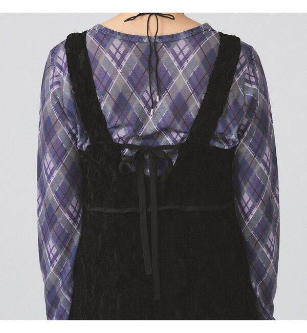 Ray BEAMS 「レース ティアード タンクトップ ワンピース」|ワンピース|