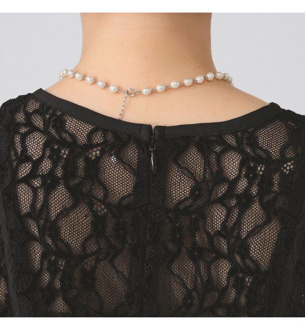Ray BEAMS 「レース キーネック ワンピース」|ワンピース|