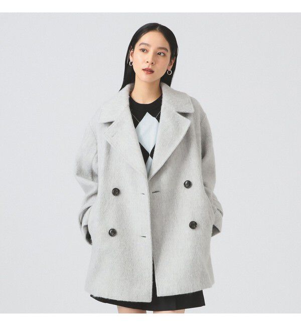 Ray BEAMS 「シャギー ダブル ハーフ コート」|その他|