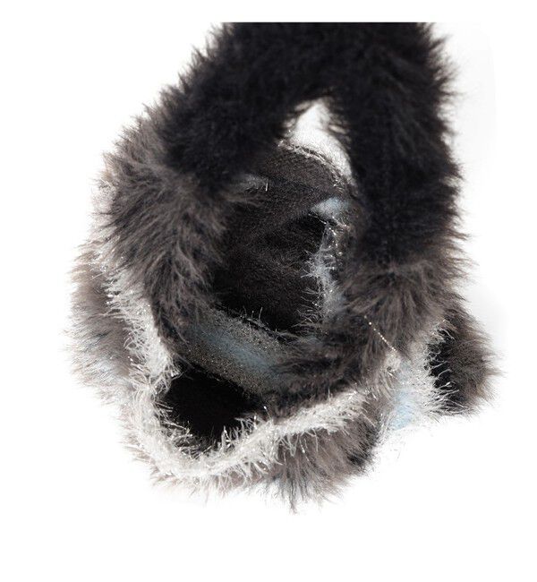 Ray BEAMS 「シャギー ボーダー ニット バッグ」|ハンドバッグ|