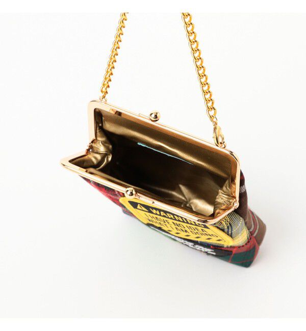 Ray BEAMS 「guriguri / チェック パッチワーク ガマ口 バッグ」|その他|