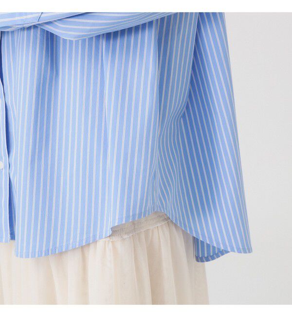 Ray BEAMS 「ストライプ ビッグ シャツ」|シャツ・ブラウス|
