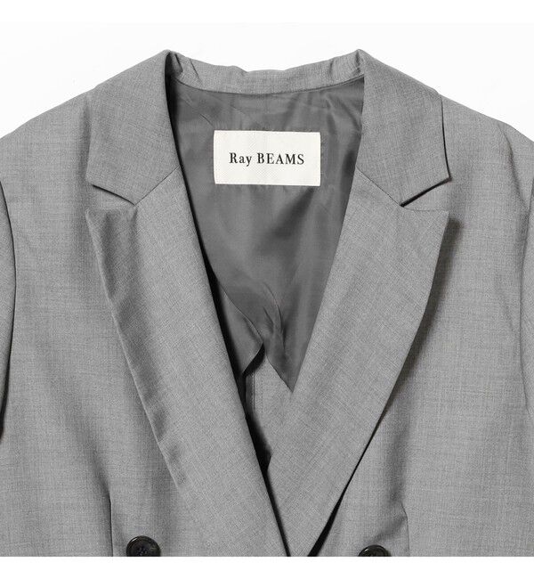 Ray BEAMS 「4ボタン ダブル ハーフスリーブ ジャケット 26SS」|テーラードジャケット|