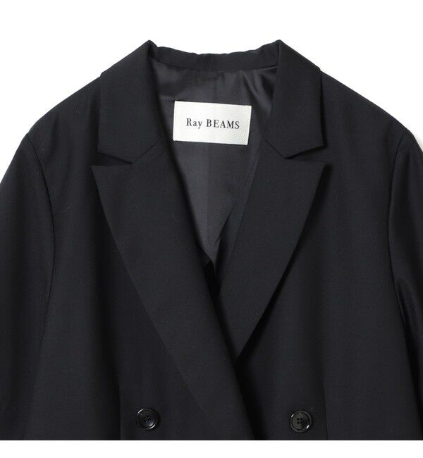 Ray BEAMS 「4ボタン ダブル ハーフスリーブ ジャケット 26SS」|テーラードジャケット|