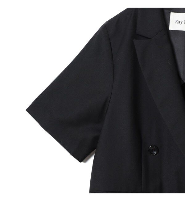 Ray BEAMS 「4ボタン ダブル ハーフスリーブ ジャケット 26SS」|テーラードジャケット|