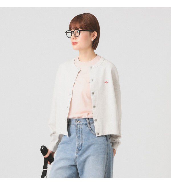 Ray BEAMS 「DANTON / ドット釦 クルーネック カーディガン」|カーディガン|110_TOP_ECRU