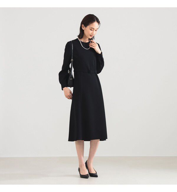 Demi-Luxe BEAMS 「トリアセ ベルテッド ワンピース」|ワンピース|