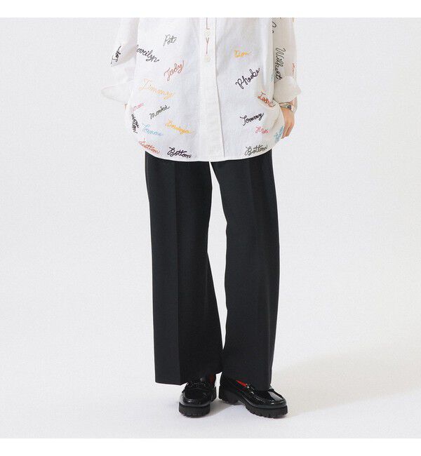 BEAMSBOY「ティーダブ ワイド スラックス」|チノ|