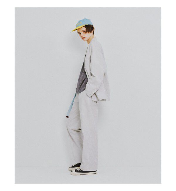 BEAMSBOY「シアサッカー スラックス」|スラックス|