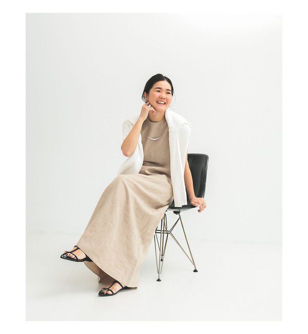 Demi-Luxe BEAMS 「シンプル リネン 2WAY ドレス .M」|ワンピース|BEIGE