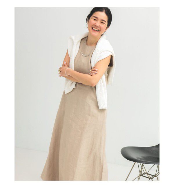 Demi-Luxe BEAMS 「シンプル リネン 2WAY ドレス .M」|ワンピース|