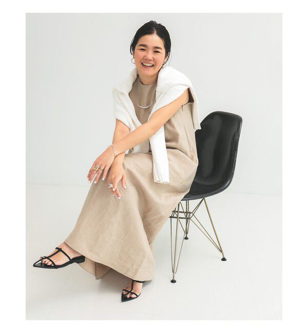 Demi-Luxe BEAMS 「シンプル リネン 2WAY ドレス .M」|ワンピース|