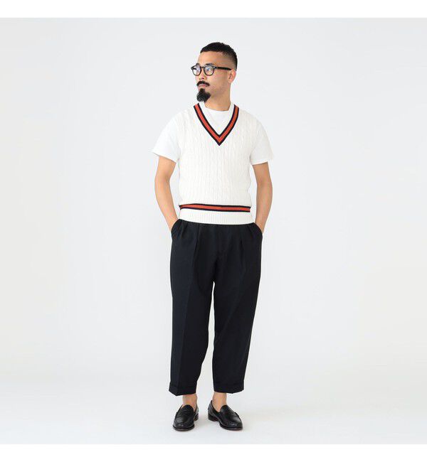 BEAMS PLUS「 ALAN PAINE / 別注 Cotton Criket Vest」|ニット・セーター|