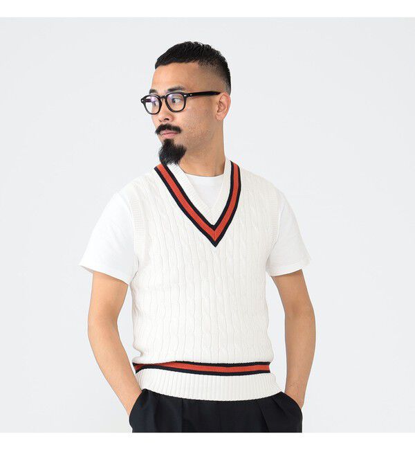 BEAMS PLUS「 ALAN PAINE / 別注 Cotton Criket Vest」|ニット・セーター|
