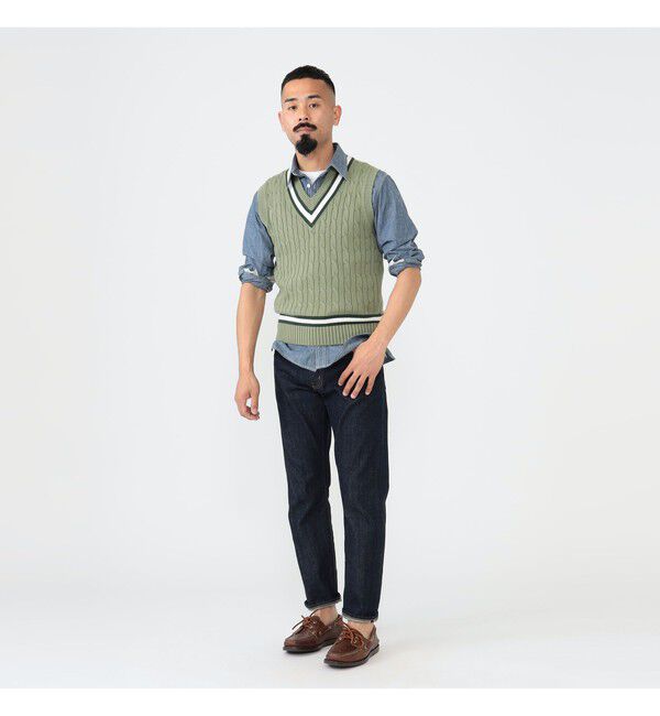 BEAMS PLUS「 ALAN PAINE / 別注 Cotton Criket Vest」|ニット・セーター|