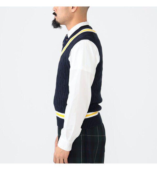 BEAMS PLUS「 ALAN PAINE / 別注 Cotton Criket Vest」|ニット・セーター|