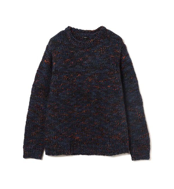 BEAMS「1.5ゲージ マルチ バルキー ニット」|ニット・セーター|NAVY