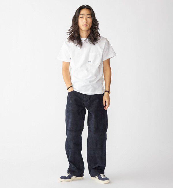 SHIPS「【累計販売数18万枚突破!!】【WEB限定】SHIPS: マイクロ SHIPSロゴ ポケット Tシャツ」|Tシャツ・カットソー|