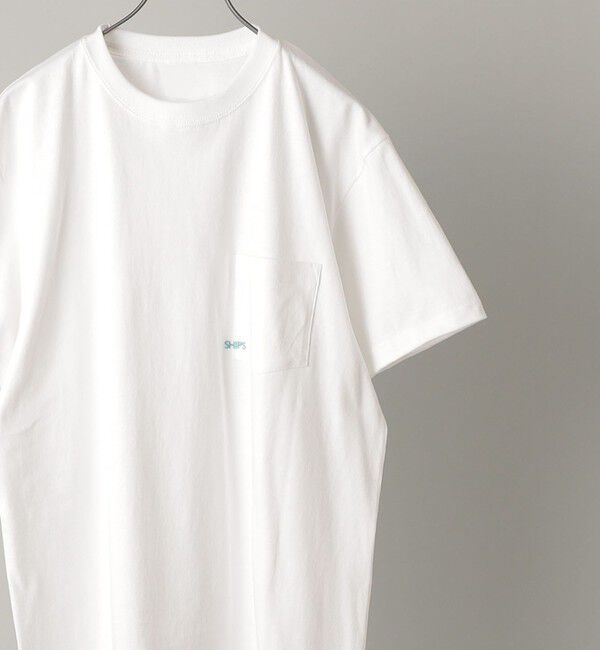 SHIPS「【累計販売数18万枚突破!!】【WEB限定】SHIPS: マイクロ SHIPSロゴ ポケット Tシャツ」|Tシャツ・カットソー|