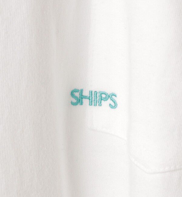 SHIPS「【累計販売数18万枚突破!!】【WEB限定】SHIPS: マイクロ SHIPSロゴ ポケット Tシャツ」|Tシャツ・カットソー|