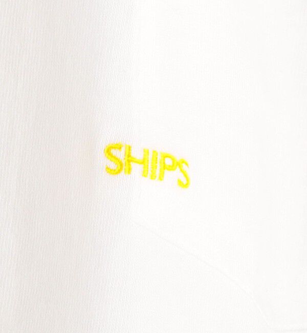 SHIPS「【累計販売数18万枚突破!!】【WEB限定】SHIPS: マイクロ SHIPSロゴ ポケット Tシャツ」|Tシャツ・カットソー|