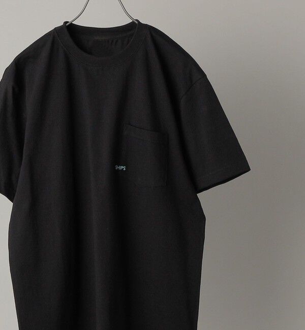 SHIPS「【累計販売数18万枚突破!!】【WEB限定】SHIPS: マイクロ SHIPSロゴ ポケット Tシャツ」|Tシャツ・カットソー|