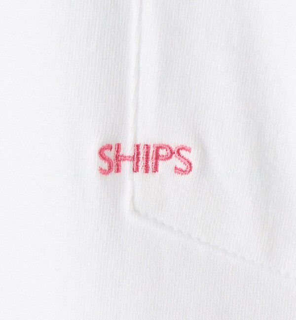 SHIPS「【累計販売数18万枚突破!!】【WEB限定】SHIPS: マイクロ SHIPSロゴ ポケット Tシャツ」|Tシャツ・カットソー|