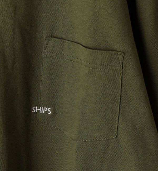 SHIPS「【累計販売数18万枚突破!!】【WEB限定】SHIPS: マイクロ SHIPSロゴ ポケット Tシャツ」|Tシャツ・カットソー|