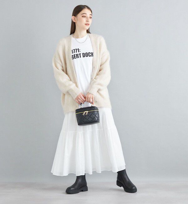 SHIPS for women「〈手洗い可能〉綿ドビー ティアード ギャザースカート◇」|スカート|