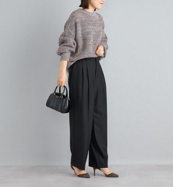 SHIPS for women「〈手洗い可能〉2タックワイドパンツ◇」|その他|